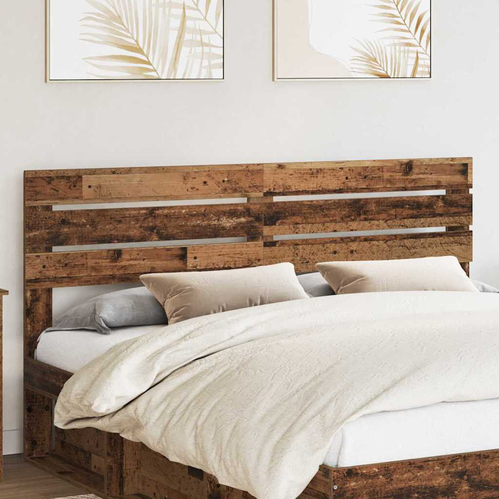 Lily Manor Slat Headboard Old Wood King