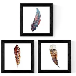 POSTER Set Mit 3 Illustration Aquarell 20X20cm Rahmenlos
