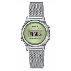 Casio LA700WEM-3AEF Mini Collection Damenuhr Stahl/Hellgrün