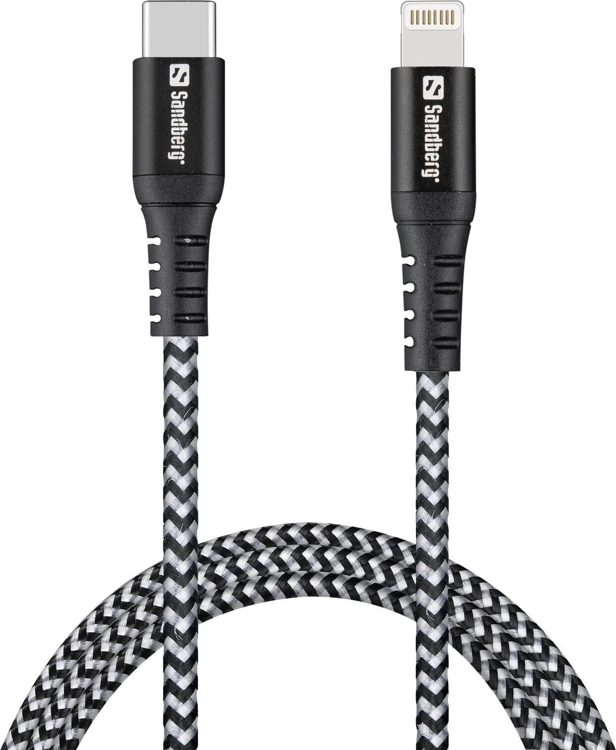 Sandberg Survivor USB-C naar Lightning kabel, 1 meter, model 441-55