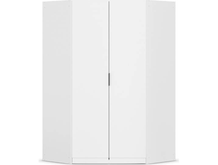 Kleiderschrank RAUCH Eckschrank Schrank Ankleidezimmer Schlafzimmer Garderobe LAGOA , weiß (alpinweiß), B:117cm H:197cm T:117cm, Holzwerkstoff, Schränke, Kleiderschrank, voll ausgestattet viel Stauraum, optional mit Aufsatz MADE IN GERMANY