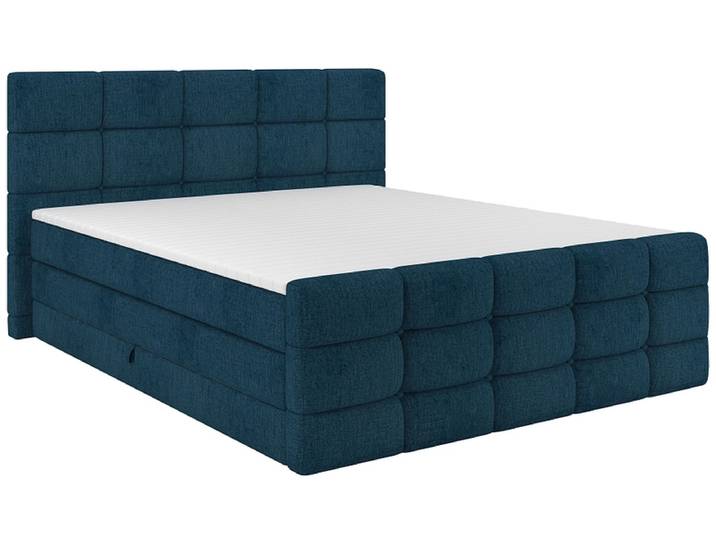 Boxspringbett SHADOW dunkelblau 160x200cm fest