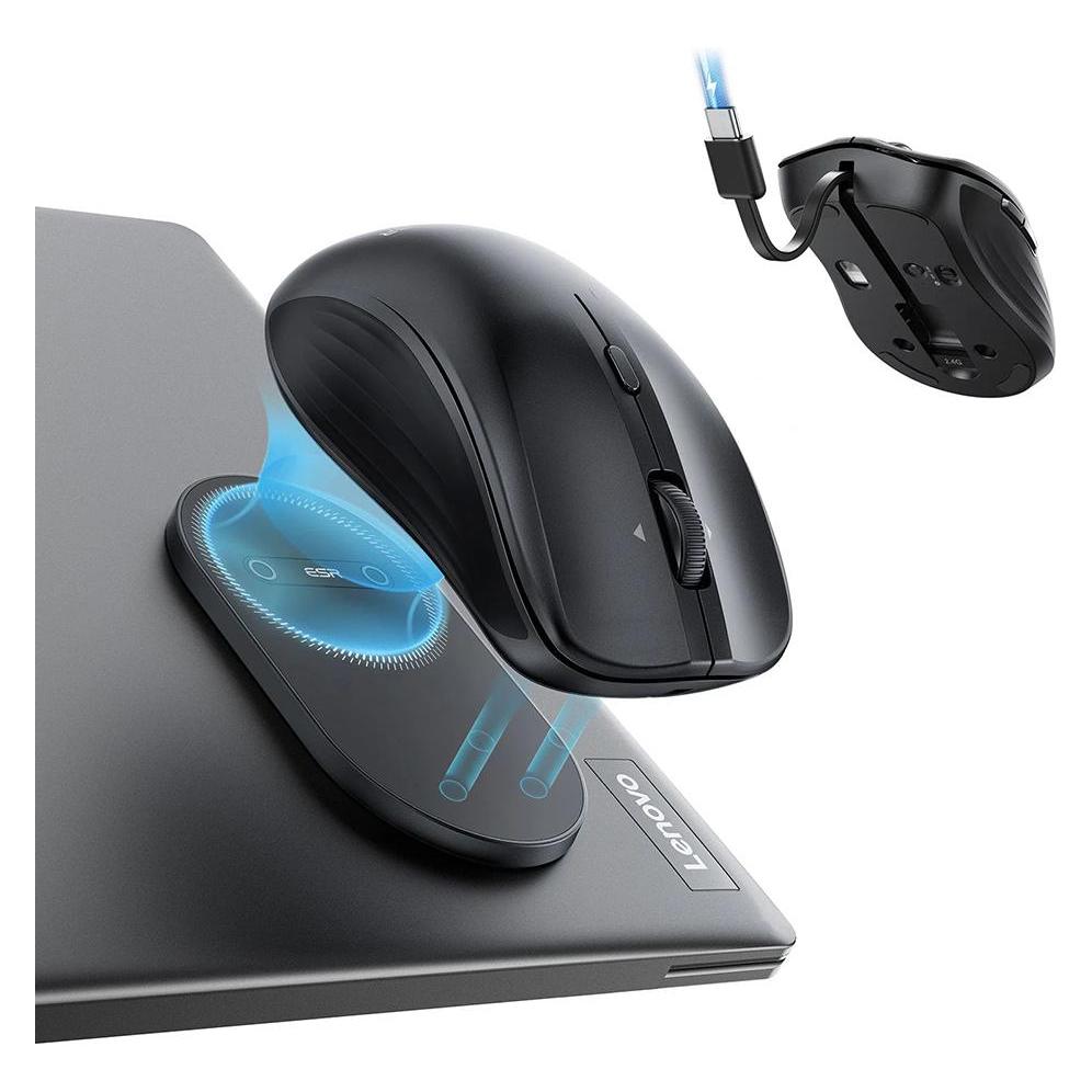 ESR MagMouse Wireless Mouse, Black (Kabellos) (6H00201)