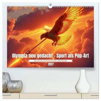 Olympia neu gedacht - Sport als Pop-Art (hochwertiger Premium Wandkalender 2027 DIN A2 quer), Kunstdruck in Hochglanz
