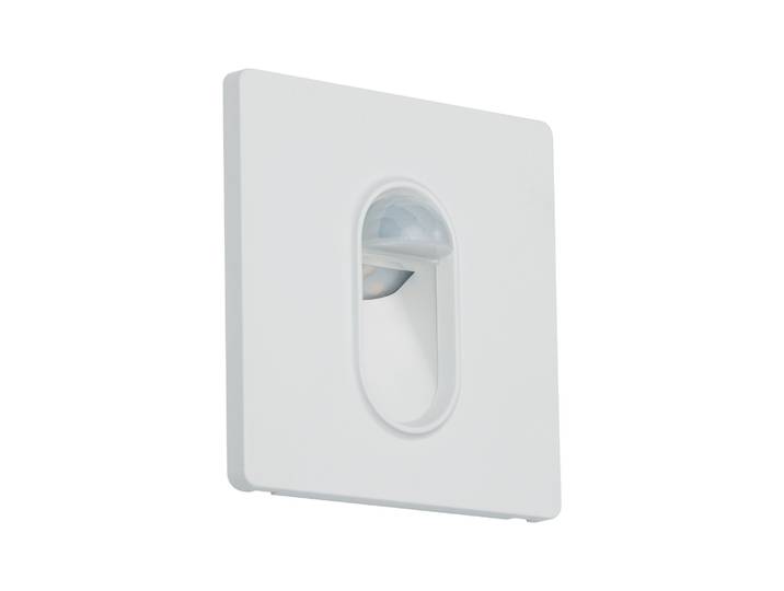PAULMANN LED Wandleuchte Einbauleuchte eckig Weiß 2,7W , weiß, 1, H: 7,8cm, 1 Stk., Leuchten, mit Bewegungssensor Dämmerungssensor, LED Wandleuchte