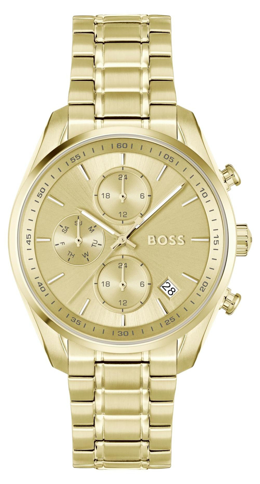 Boss Grand Tour Ladies Multi-wijzerhorloge met quartz uurwerk en gouden details