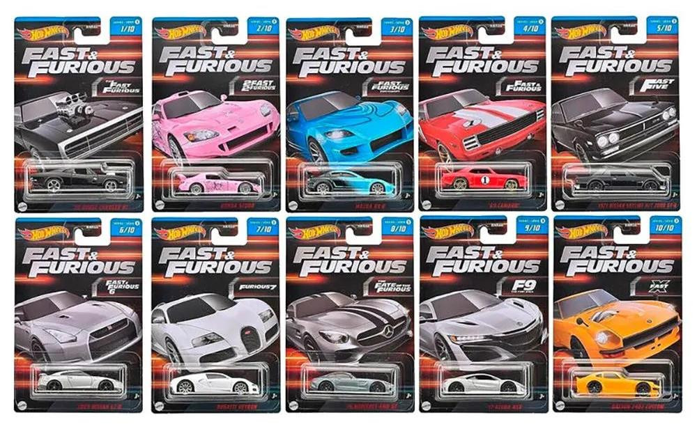 Mattel Fast & Furious Auto meerkleurig