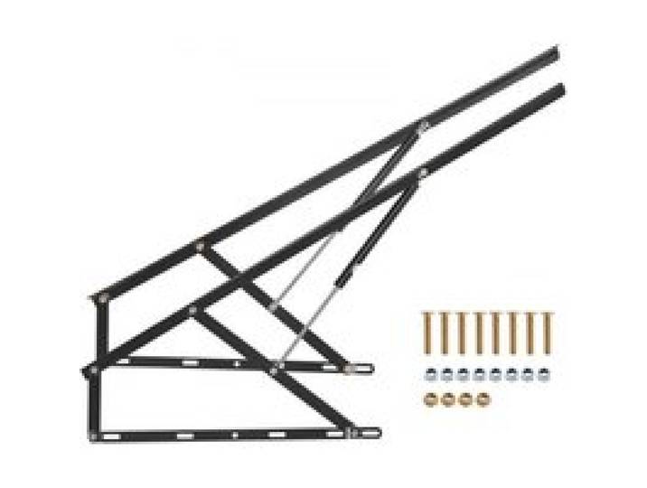 VEVOR Bettlift, 59 x 71 Zoll, kompatible Bettgröße, 154 lbs Tragkraft, DIY-Schrankbett-Mechanik-Hardware-Kit vertikal Deluxe, pneumatischer Hebel, Hochleistungs-Bettstütze, Klappschrankbett für Gästezimmer
