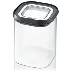 GEFU Vorratsdose Pantry 900 ml Glas Schwarz