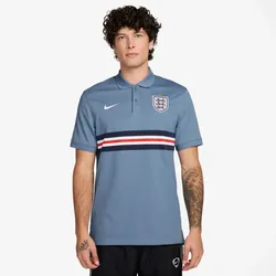 NIKE England The Polo 2.0 Dri-FIT Poloshirt Herren 486 - work blue/white M