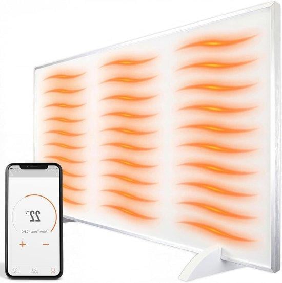 Silvergear Infrarood Verwarmingspaneel met App Bediening - 450W - Wit