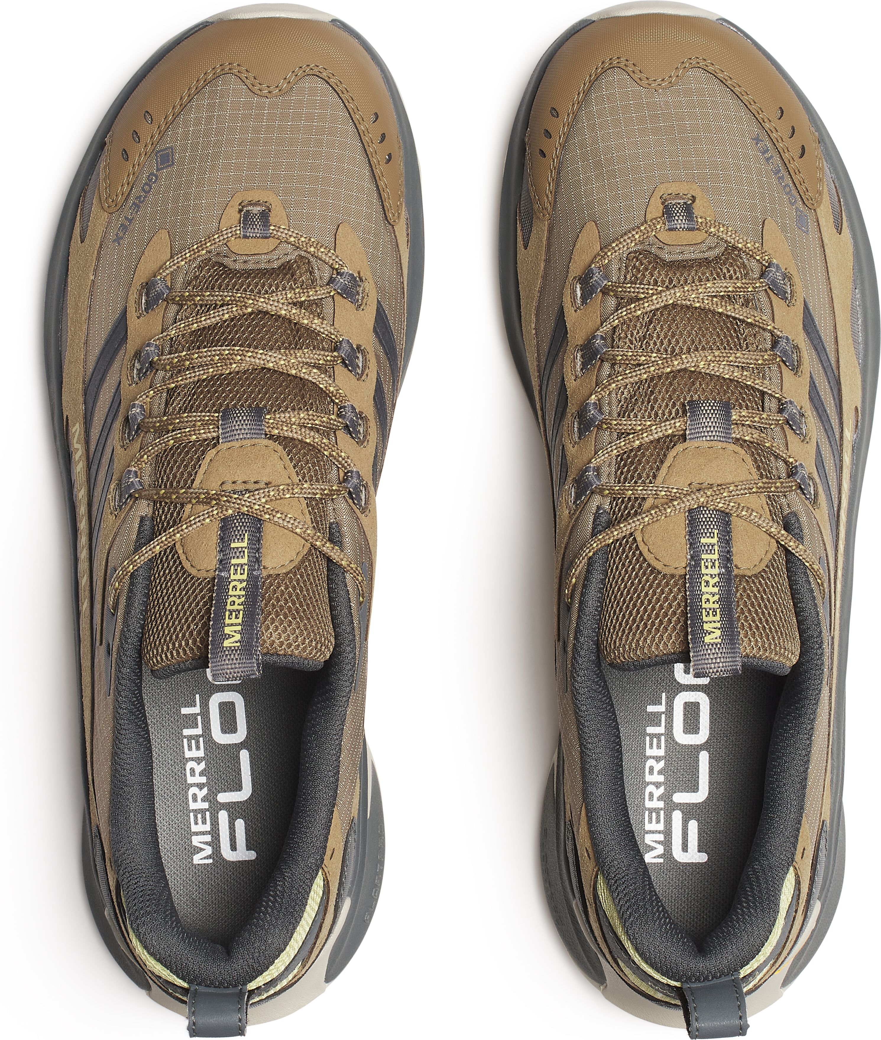 Wanderschuh MERRELL "MOAB SPEED 2 GORE-TEX", Herren, Gr. 44,5, EVA Synthetik, braun (cairn), Schuhe Wanderschuh, wasserdicht dank Gore-Tex Membrane cairn 44,5, EVA Synthetik