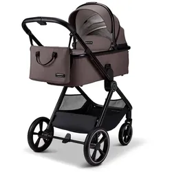MOON Kombi-Kinderwagen Aura Tonka Melange Aluminium