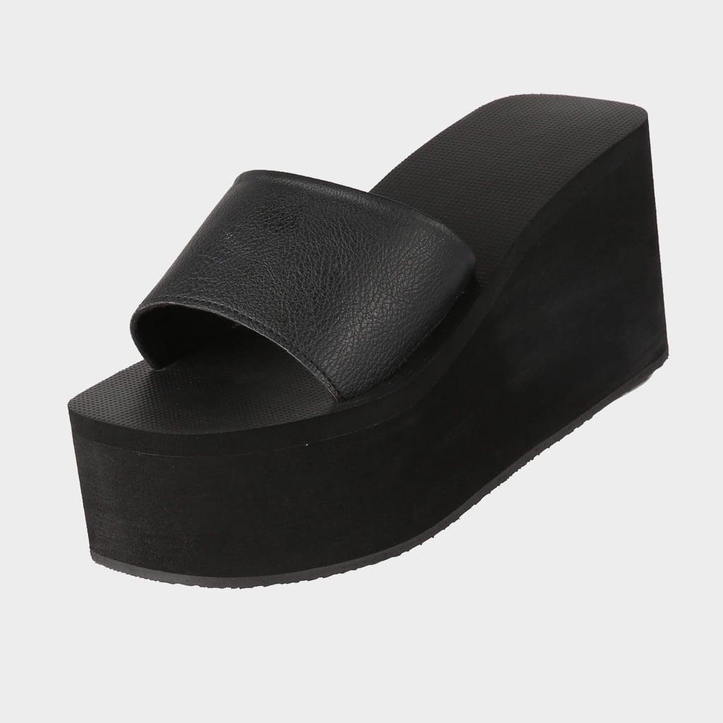 Originele zwarte teenslipper