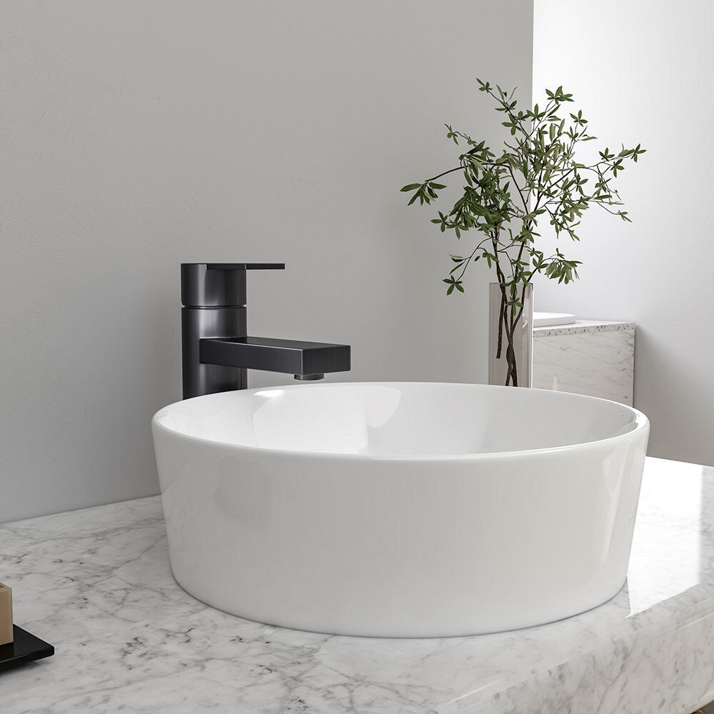 Metro Bathroom Tap Basin Mixer with Single Lever Matte Black 14.8cm
