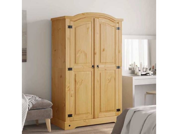 Prix bas - Garde-robe Armoire de Chambre avec 2 portes Gamme Corona pin mexicain （305025294340)