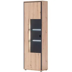 Primo Vitrine  Argon ¦ holzfarben ¦ Maße (cm): B: 63 H: 210 T: 38.0