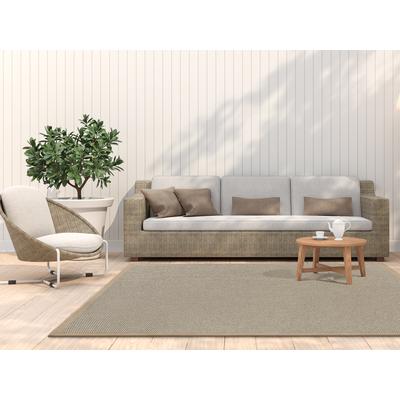 Dekowe "Naturana Panama" rechteckig 8 mm Höhe Flachgewebe, meliert, Sisal-Optik, mit Bordüre, Wohnzimmer