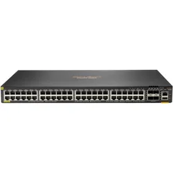HPE Aruba 6300F Switch mit 48 Anschlüssen 1GbE Klasse 4 PoE und 4 Anschlüssen SFP56 (48 Ports), Netzwerk Switch, Grau