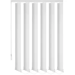 KS Handel 24 Lamellenvorhang Schiebevorhang fertiges Komplettsystem (weiss, 220x180 cm)