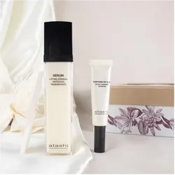 Atashi, Highlighter + Bronzer, Ritual Lifting Highlighter Serum mit effektivem Lifting-Firming + Augenkontur-Highlighter + G (Highlighter, 50 ml)