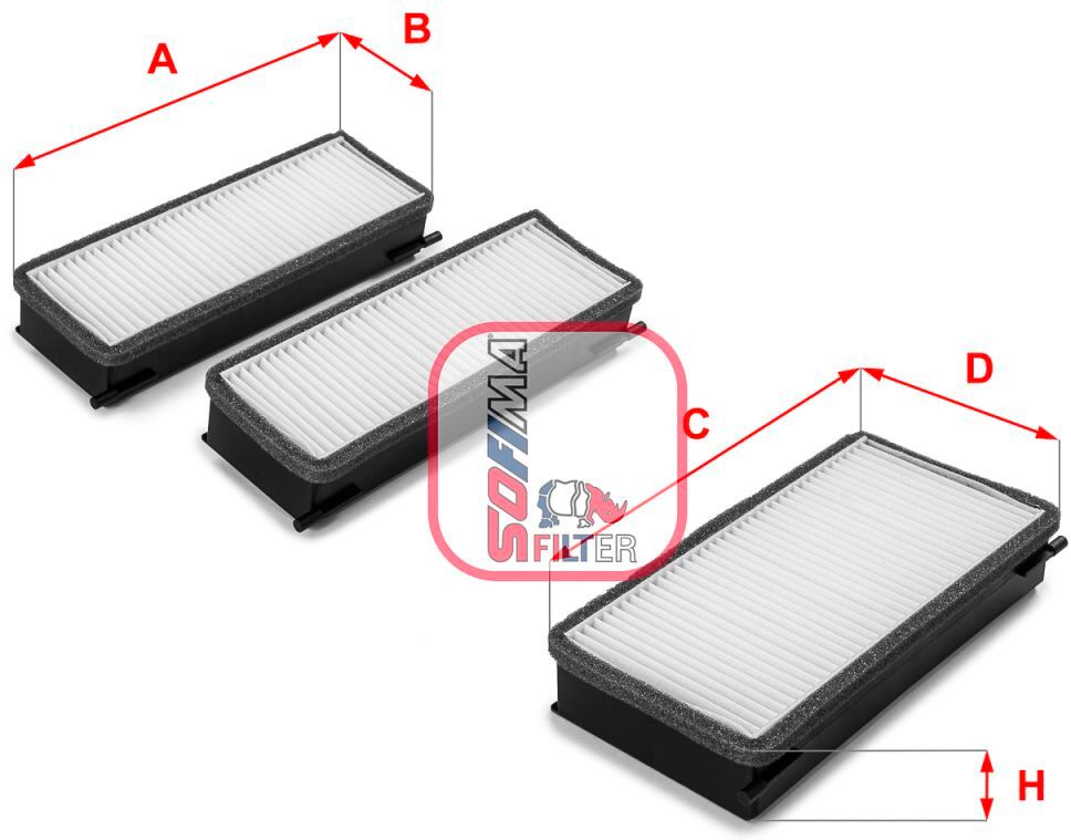 Innenraumluftfilter SOFIMA S3070C