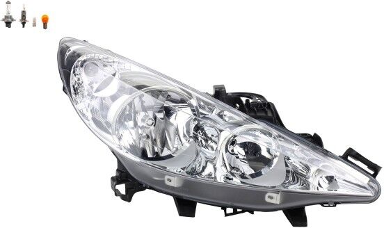 NP24 Scheinwerfer passend für Peugeot 207 02/2006 - Rechts Leuchtmittel