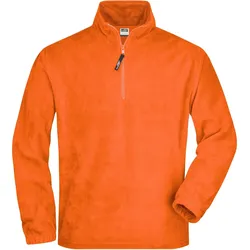 Half-Zip Fleece-Pullover"JN043" - M - Orange