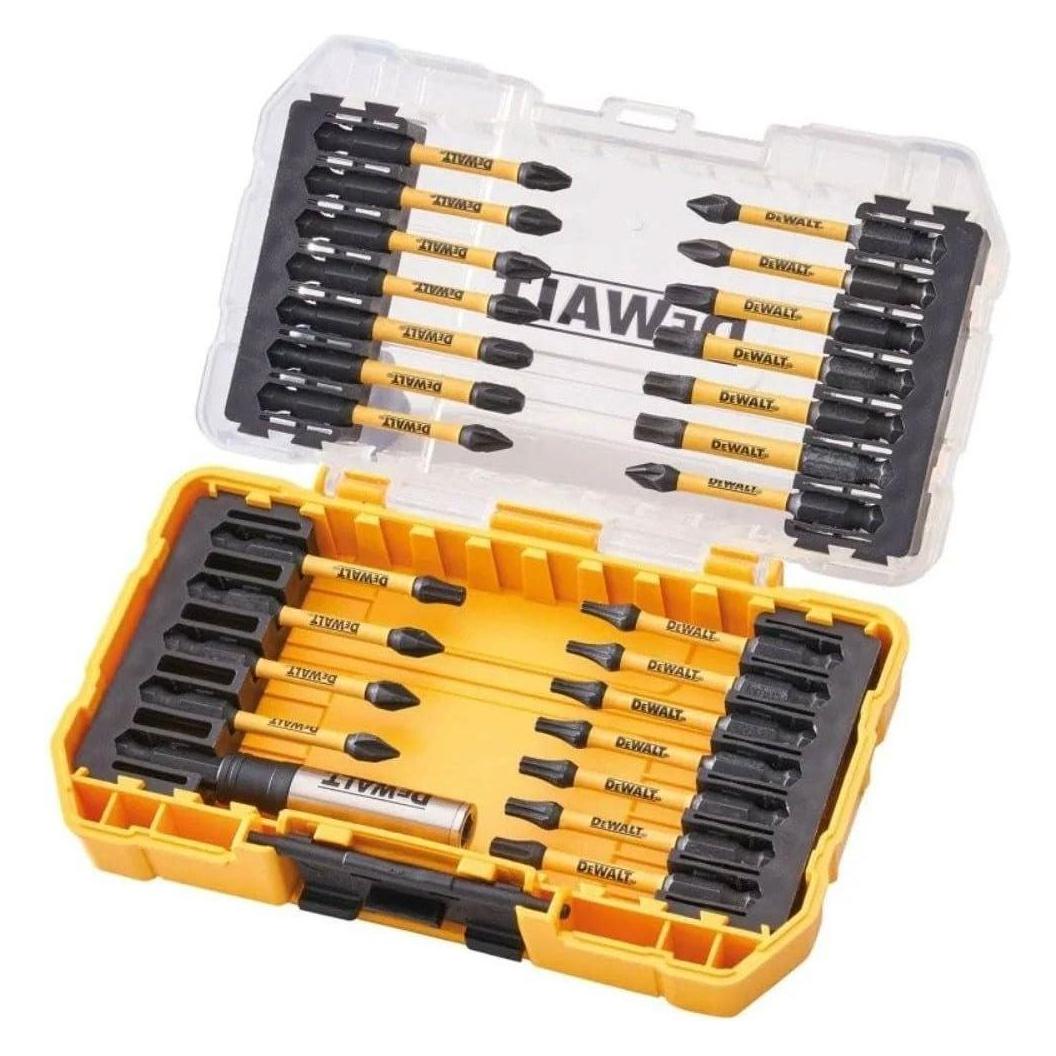 DeWalt Satz mit 26 Schlagbits 1/4", EXTREME FLEXTORQ, 57 mm, KLEINER ROBUSTER KOFFER+ (DT70783T-QZ)