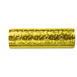 Glitzer Luftschlangen gold holografisch