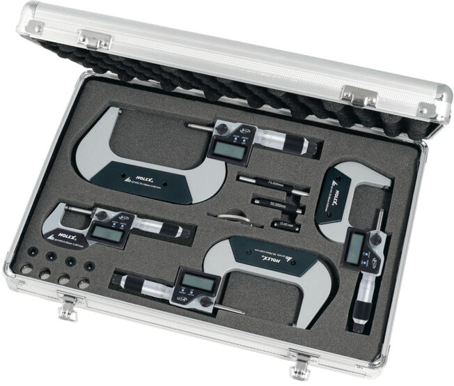 HOLEX Jeu de micromètres digitaux 0-100 mm (421495 0-100)