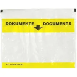 Elco, Lieferscheintasche, Dokumententasche Quick Vitro (C6, 250 Stk.)