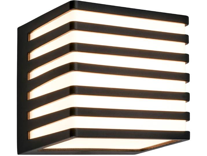 Außen-Wandleuchte TELEFUNKEN LED Wandlampe , schwarz-weiß (weiß, neutral), Leuchten, Außen-Wandleuchte