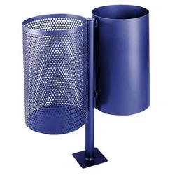 Hardwex 2-fach Standabfallbehälter 2x30 l, blau