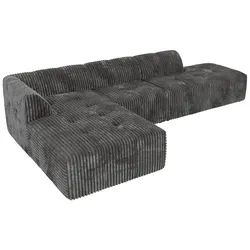 ECKSOFA GRIDA 3M L Grau Cord - Links