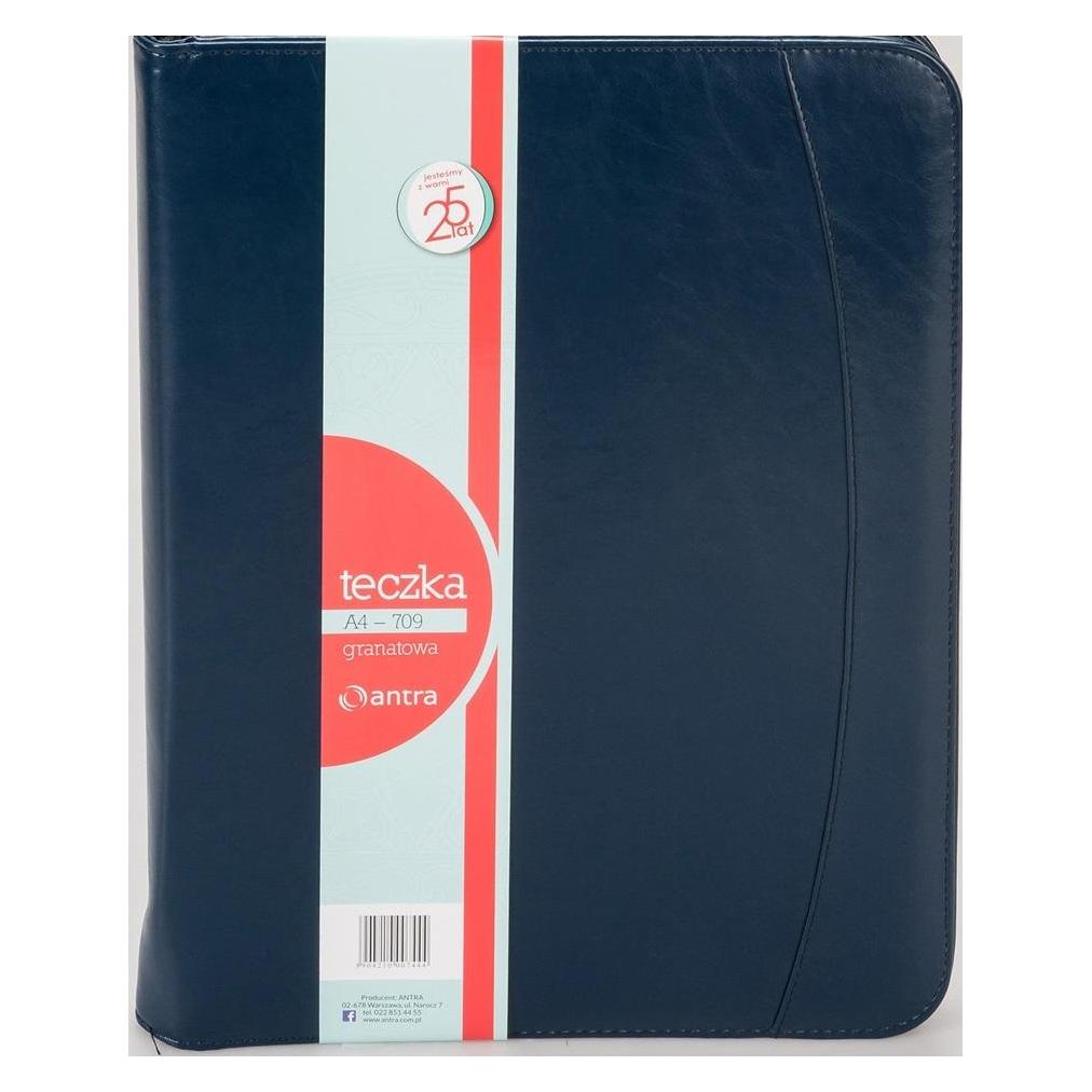 Antrax Aktentasche A4 709 Marineblau mit Reissverschluss (233499) (A4, 1x) (233499)