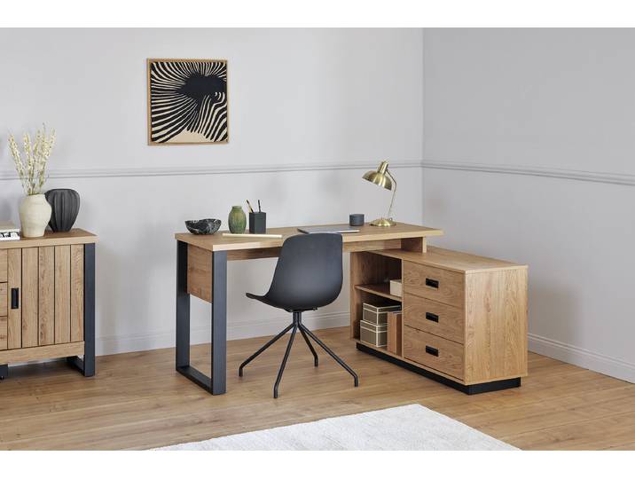 Bureau d'angle Seburi 150 x 76 x 116cm Marron