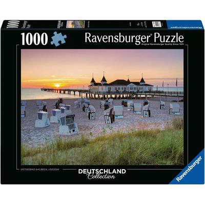 Puzzle RAVENSBURGER "Deutschland Collection, Ostseebad Ahlbeck, Usedom", bunt, Puzzles, KinderB:70cm H:50cm, Pappe, Made in Germany, B:70cm H:50cm