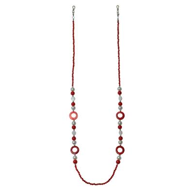 Collierkettchen STEUER "Brillenkette", bunt (mehrfarbig), Halsketten, Damen, 86cm, Metall, L: 86
