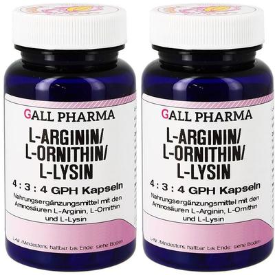 L-ARGININ/L-ORNITHIN/L-Lysin 4:3:4 GPH Kapseln x2 2x180 St