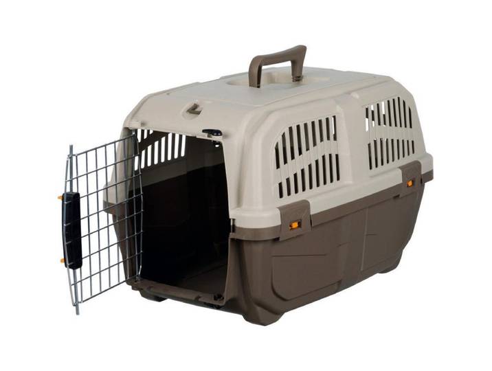 Tiertransportbox TRIXIE Transportbox Skudo , braun (hellbraun, taupe), B:55cm H:36cm T:35cm, Kunststoff, Tiertransportbehälter, Tiertransportbox