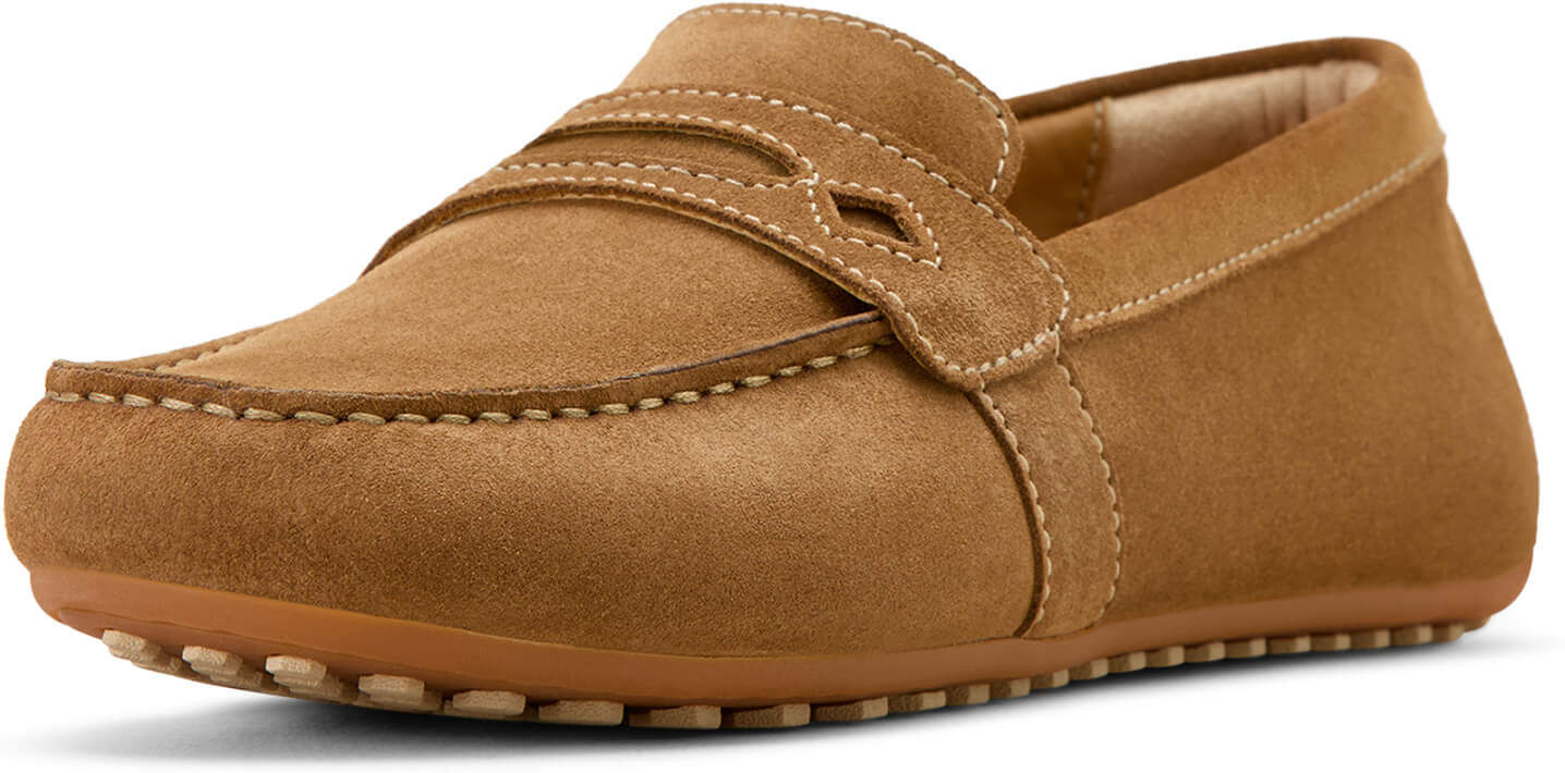 Women's Selene Driving Moc Shoes in Caramel Suede, Size: 8 B / Medium by Ariat