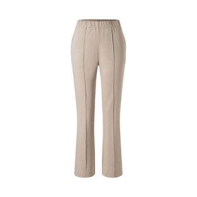Stoffhose MAERZ MUENCHEN "Maerz Muenchen 180200 Freizeithose Damen Bekleidung", Damen, Gr. 36, EURO-Größen, beige, 62% Viskose, 33% Polyamid, 5% Elasthan, lässig geschnitten, Hosen Stoffhose
