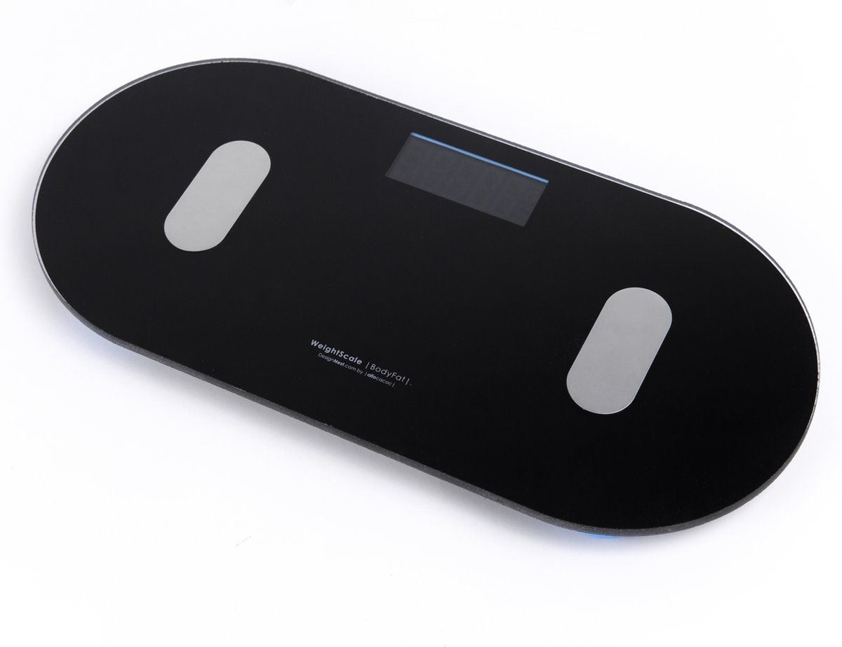 DesignNest Smart Personen Weegschaal - Zwart - Glas