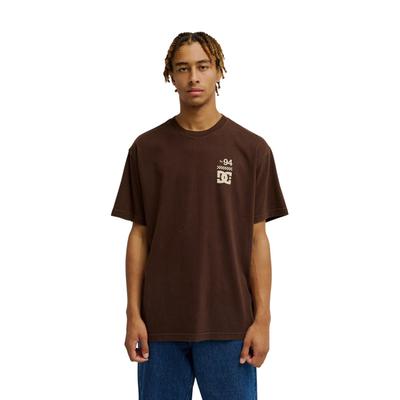 T-Shirt DC SHOES "DC Chopper", Herren, Gr. L, braun (coffee bean), Obermaterial: 75% Baumwolle, 25% Baumwolle., Shirts T-Shirt