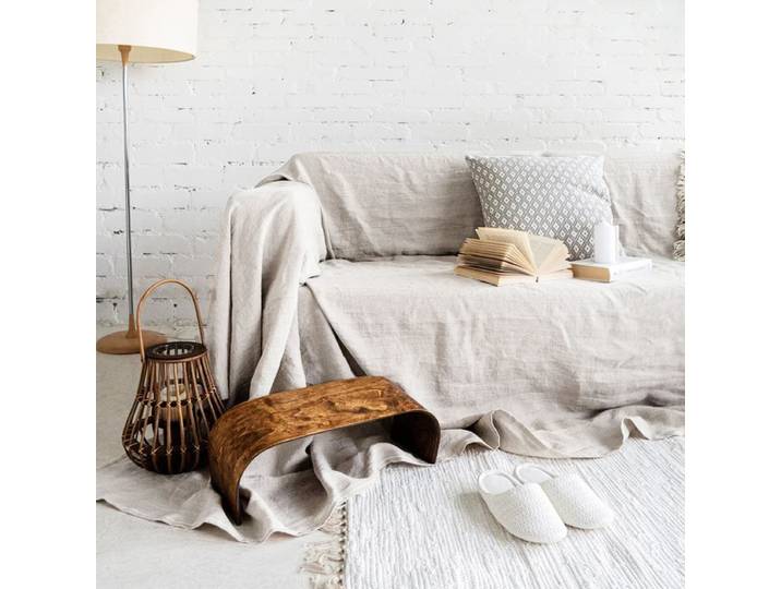 Housse de canapé 100% lin, housse de canapé de qualité supérieure, housse de chaise de canapé douce pour salon chambre à coucher, Textile de maison LOVESEAT