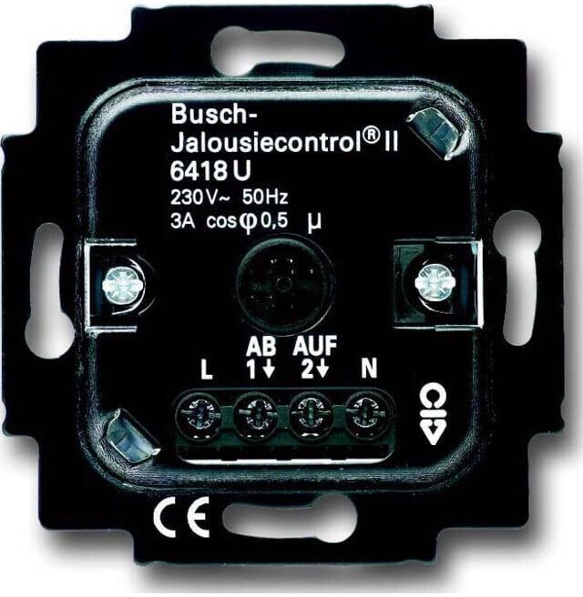 Busch-Jaeger Module de base pour volet roulant 2 contacts 3A 690VA 6418 U (2CKA006410A0375)
