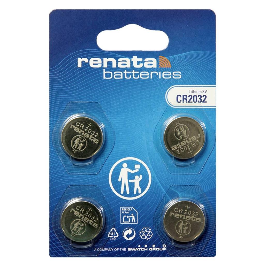 Renata CR2032.MFR SC 4BL (Lithiumbatterie) (4 Stk., 225 mAh) (704588)