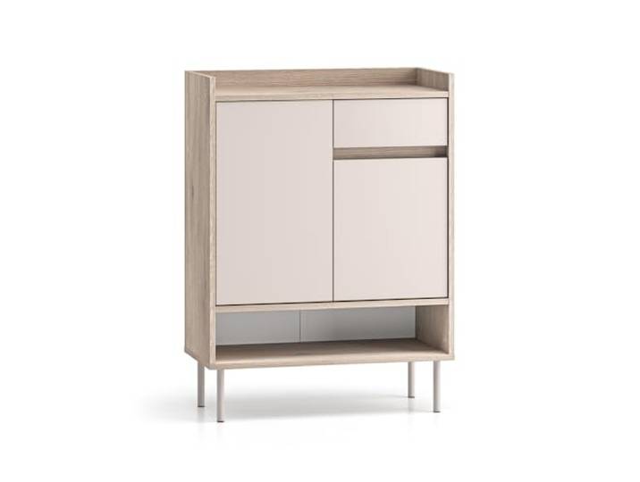 Lomadox Flur Kommode 70 cm breit in Kaschmir mit Eiche, 2 Türen, 1 Schublade
