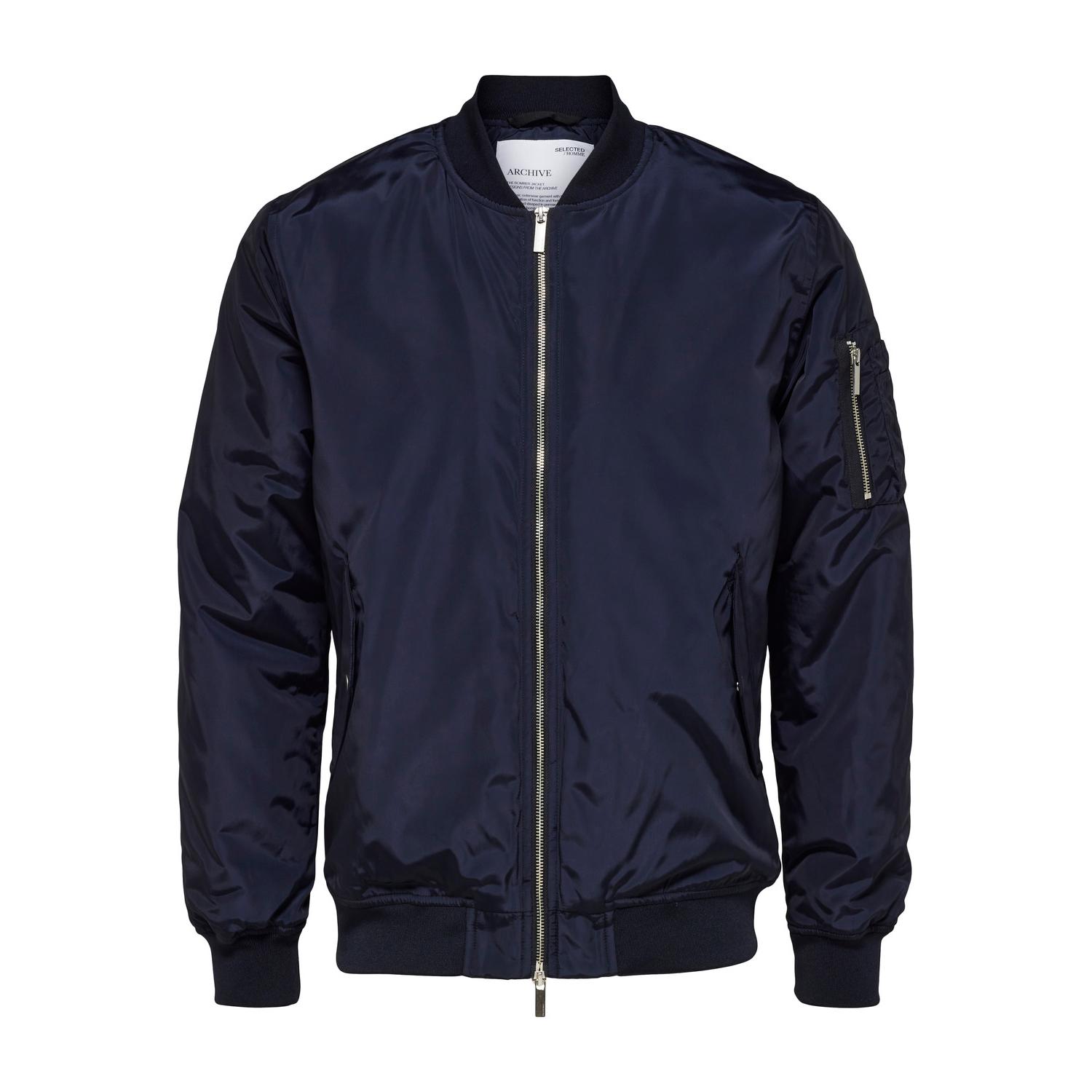 Archive Bomber Jacket von Selected in der farbe Blau und in größe L.